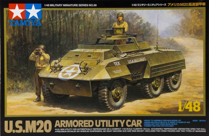 Armored Vehicles For Sale >> Tamiya 32556 1/48 Scale Model Kit US M20 Armored Utility ... Armored Vehicles For Sale >> Tamiya 32556 1/48 Scale Model Kit US M20 Armored Utility ...