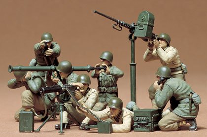 Tamiya US Gun & Mortar Team Set Figures in 1/35 086 A1 St Ca for sale online 