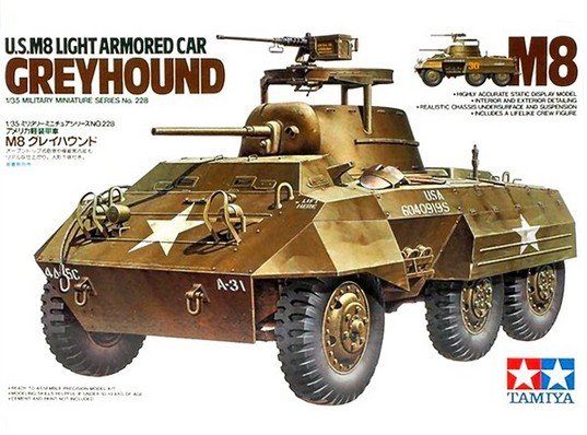 M8 Greyhound armoured car 1:35 Tamiya 35228 