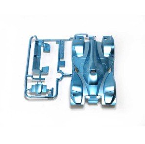 Tamiya 19004493 1/32 Mini 4WD JR Heat Edge Blue Metallic Body 