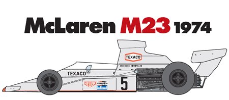 mclaren M23 1974 with etch parts 