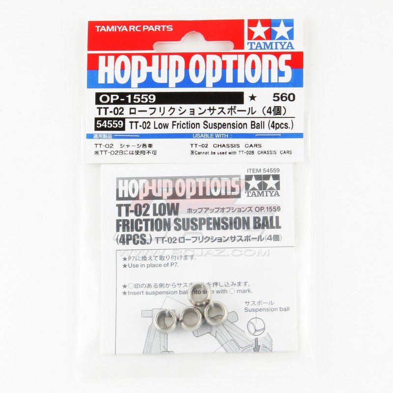 Tamiya 54559 RC TT02 Low Friction Sus Ball 4 pieces 