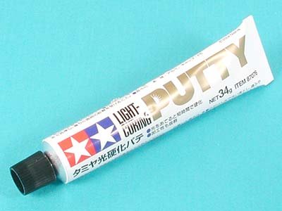 Tamiya Model Paints & Finishes Light Curing Putty Net 34g 87076 