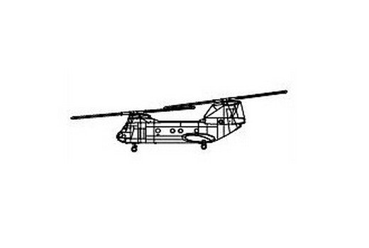 CH-46 SEA KNIGHT 1/700 aircraft Trumpeter model plane kit 03454 