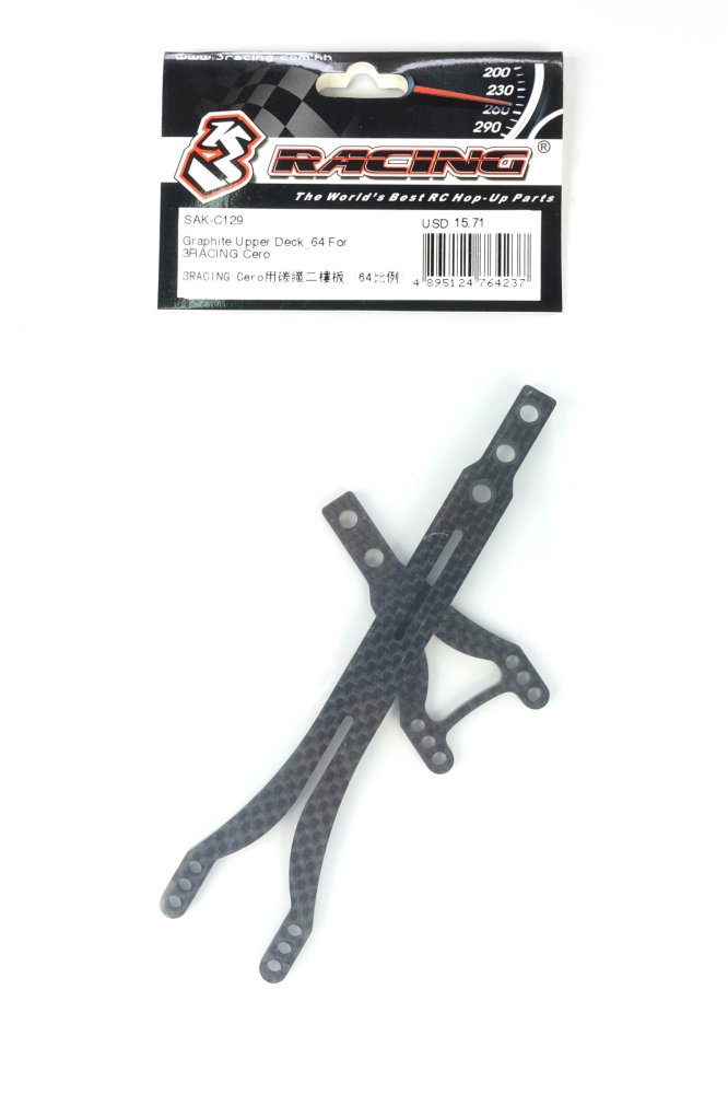 3RACING Cero Graphite Upper Deck_64 - SAK-C129