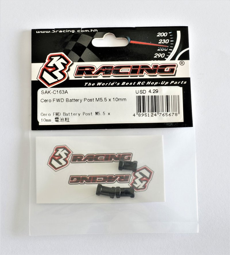 3RACING Cero FWD Battery Post M5.5 x 10mm - SAK-C163A