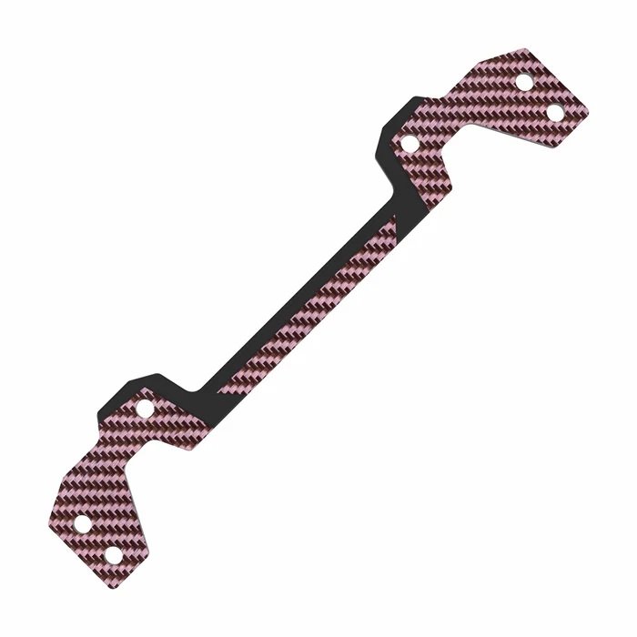 3RACING SAKURA D6 Carbon Graphite Rear Body Post Plate Red Colour - SAK-D644GA/RE
