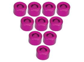 3RACING Sakura Zero Aluminium M3 Flat Washer 3.5mm (10 Pcs) - Pink - 3RAC-WF335/PK