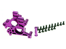 Hot Bodies MiniZilla Chassis Aluminium Front Gear Box For Hot Bodies Minizilla - Purple Color - 3Racing LA-11/PU