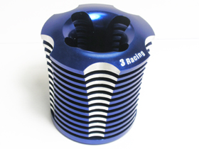 HPI Savage 21 /Savage 25 /Savage X 13 Fin Engine Heatsink - Blue Color - 3Racing HSA-027/B