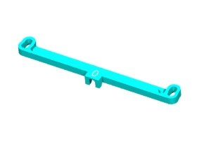 Kyosho Mini Z F-1 Front Toe In / Out Linkage 0 Degree For Kyosho Mini Z F-1 - 3Racing MKF-02/0