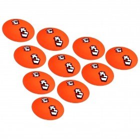 3RACING UV Road Disc - Fluorescent Orange (10pcs) - 3RAC-RD01/FO