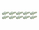 3RACING Aluminum Body Post 7075 Aluminum 4.3MM Ball Stud L=8 (10 pcs) -Teflon Coated - 3RAC-BS43080/TE
