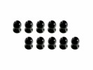 3RACING 5.8MM Hex Ball Stud L=5 (10 pcs) - Black - 3RAC-BS58H5/BL