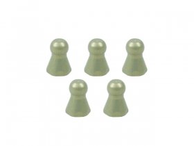 3RACING Aluminum Body Post 7075 4.3MM Hex Ball Stud L=7.7 M2.6 (5pcs) - Teflon Coated - 3RAC-BS43077/TE