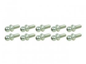 3RACING Aluminum Body Post 7075 Aluminum 4.3MM Ball Stud L=8 (10 pcs) -Teflon Coated - 3RAC-BS43080/TE