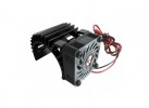 3RACING Engine Heat Sink Motor Heat Sink W/ Fan Ver.2 For 540 Motor (Fan-Shaped) - Black - 3RAC-MHS5/BL/V2