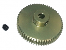 3RACING 64 Pitch Pinion Gear 59T (7075 w/ Hard Coating) - 3RAC-PG6459