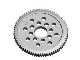 3RACING 48 Pitch Spur Gear 73T - 3RAC-SG4873