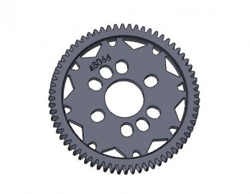 3RACING 48 Pitch Spur Gear 66T Ver.3 - 3RAC-SG4866/V3