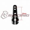 3RACING Futaba Single Arm 3.0mm V2(servo gear hole to ball end hole length:20mm)- Black - 3RAC-H2520/BK