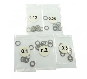 3RACING Stainless Steel 5mm Shim Spacer 0.1/0.15/0.2/0.25/0.3mm Thickness 10pcs Each - 3RAC-SW05/V2