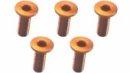3RACING M3 x 10 AL7075 Flat Head Hex Socket - Machine (5 Pcs) Orange - TS-FSM310AL/OR 3RACING M3 x 10 AL7075 Flat Head Hex Socket - Machine (5 Pcs) Orange - TS-FSM310AL/OR