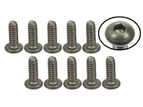 3RACING #4-40 x 5/16 Titanium Button Head Hex Socket - Machine (10 Pcs) - TS-BS4516M