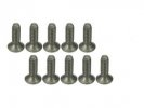 3RACING #4-40 x 3/8 Titanium Flat Head Hex Socket - Machine (10 Pcs) - TS-FS4380M