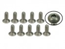 3RACING #4-40 x 5/16 Titanium Flat Head Hex Socket - Machine (10 Pcs) - TS-FS4516M