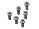 3RACING M2 x 6 hex Socket Head low Profile Half Thread Screws - TS-HLH206