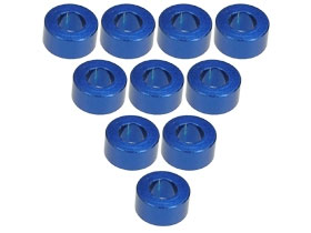 3RACING Aluminium M3 Flat Washer 3.0mm (10 Pcs) - Blue - 3RAC-WF330/BU