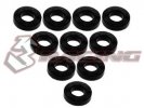 3RACING Aluminium M3 Flat Washer 1.5mm (10 Pcs) - Black - 3RAC-WF315/BK