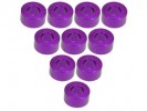 3RACING Aluminium M3 Flat Washer 3.0mm (10 Pcs) - Purple - 3RAC-WF330/PU