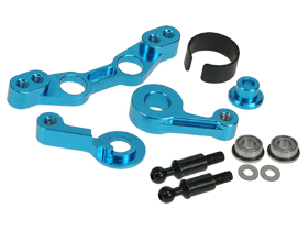 Tamiya GB-01 Aluminum Bearing Steering Saver - Light Blue Color Version 2 - 3RACING GB-12/V2