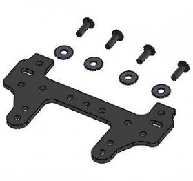 Tamiya Mini 4WD Carbon Wide Rear Multi Roller Plate (S) - 3RACING M4WD-42/WO