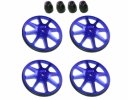 3RACING Setup Wheels (4 Pcs) - Ver. 2 - Blue - ST-001/V2/BU 3RACING Setup Wheels (4 Pcs) - Ver. 2 - Blue - ST-001/V2/BU
