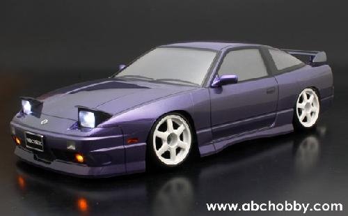 スティングレー ABC Hobby _66137 - 1/10 Nissan 180SX 195mm On-Road Body Set
