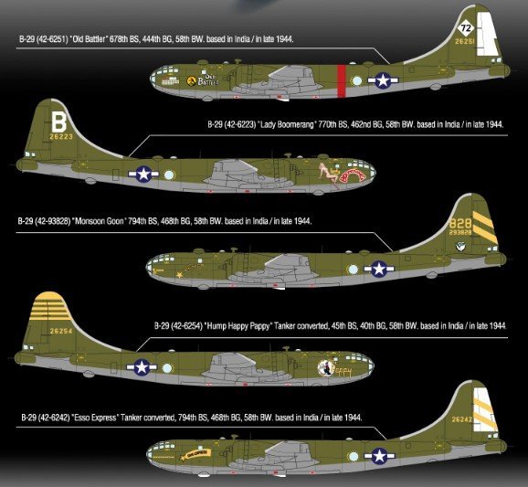 PKAY12517 Academy 1:72 Scale B-29A USAAF 'Old Battler' 