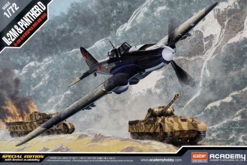 Academy 12538 - 1/72 IL-2M & Panther D