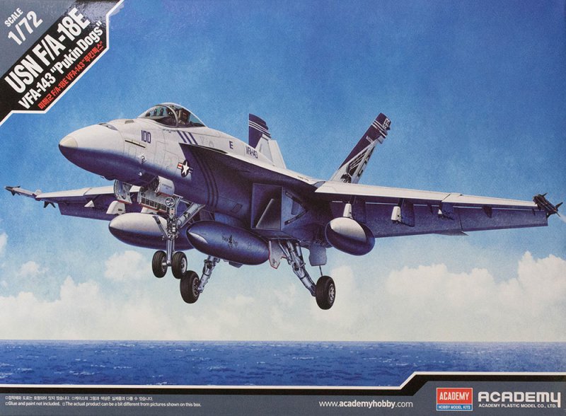 Academy 12547 - 1/72 USN F/A-18E VFA-143 \'Pukin Dogs\'