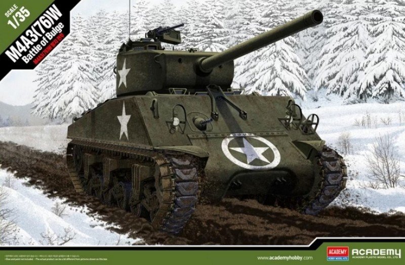 Academy 13500 - 1/35 M4A3 (76)W \'Battle of Bulge\'