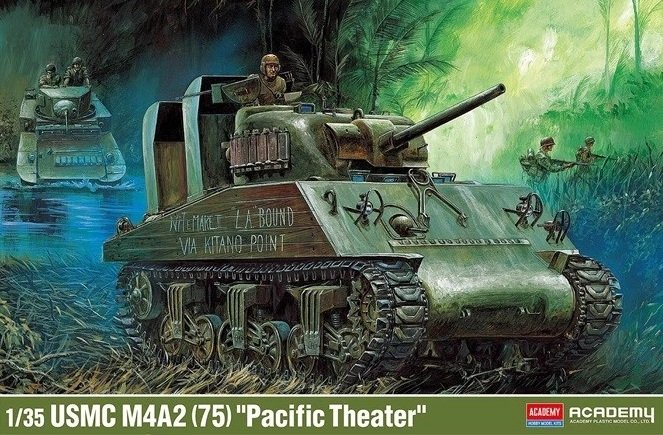 Academy 13562 - 1/35 M4A2 (75) Pacific Theater