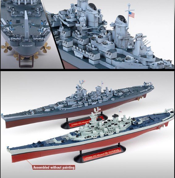 GGAMNOL Academy Models 1/700 USS Missouri BB-63 MCP 14222