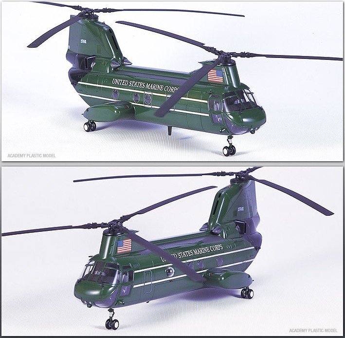 Academy 12283 - 1/48 CH-46 Bull Frog Helicopter Model Kit