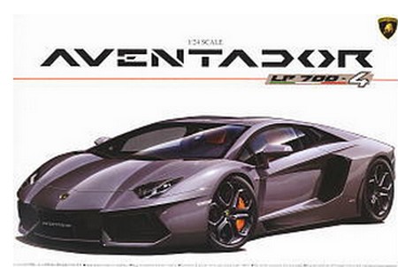 Aoshima #AO-01424 - No.7 Lamborghini Aventador LP700-4 (Model Car)