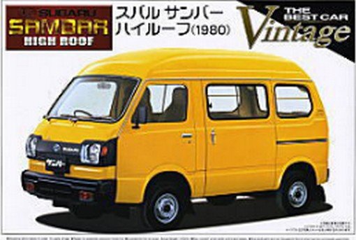 Aoshima AO-04567 - 1/24 The Best Car Vintage No.50 Subaru Sambar High Roof