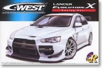 Aoshima #AO-49006 - No.43 C-WEST Lancer Evolution X (Racing Ver.) (Model Car)