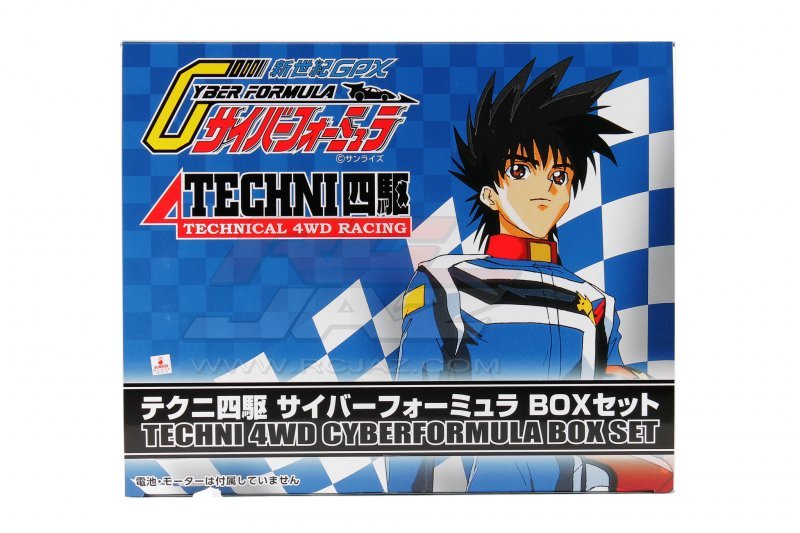 NEW Aoshima Cyber Formula Technical 4WD Racing Box Set 6 pcs Set Plastic Model 