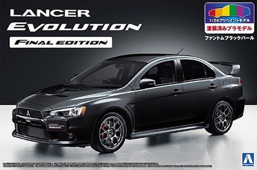 Aoshima 05090 - 1/24 Mitsubishi CZ4A Lancer Evolution Final Edition \'15 (Phantom Black Pearl)